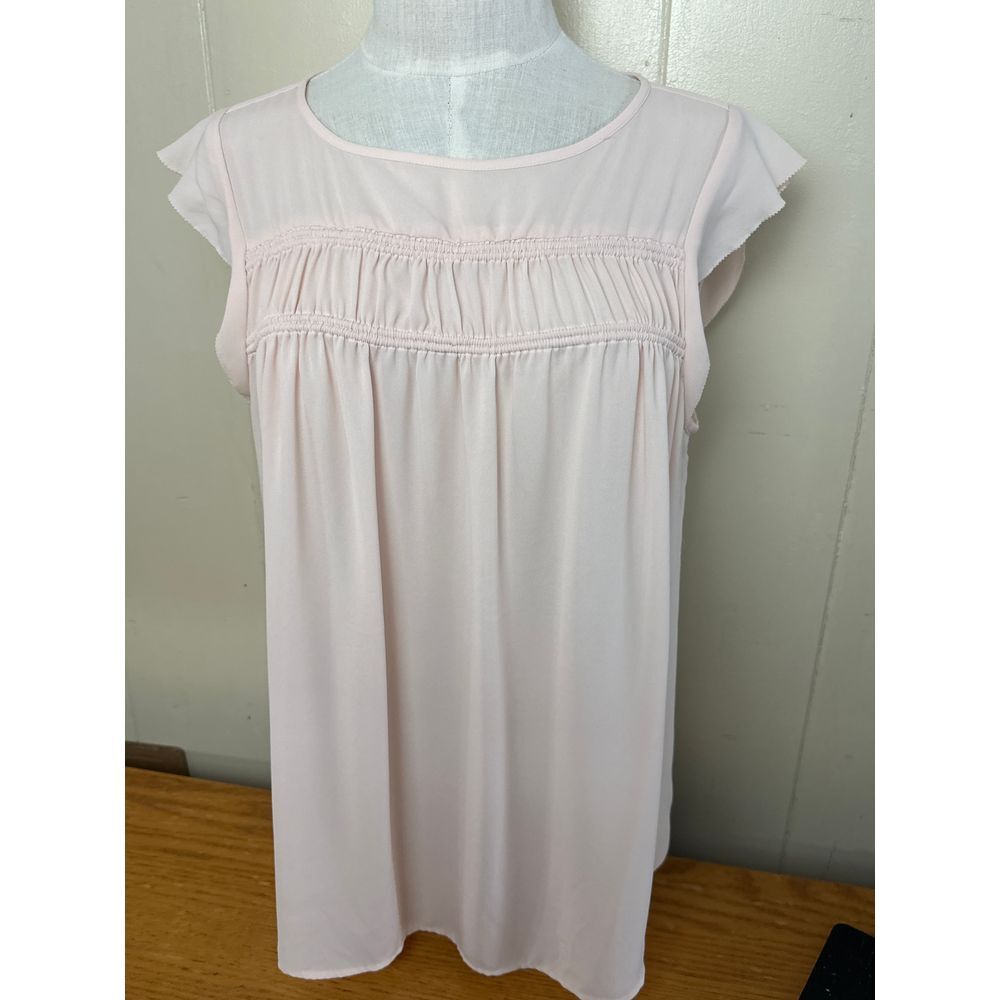 LOFT Top Women's Large‎ Pleated Sleeveless